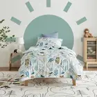 Jack & Ava Comforter Pillowcase Set Breathable Ultra-Soft King Single Puppy Love