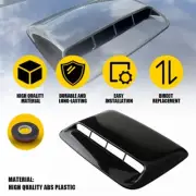 Gloss Black Max Car Air Flow Intake Hood Bonnet Vent Vents Cover Decor 40*28cm