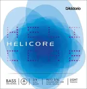 D'Addario Helicore Orchestral Bass Single A String, 3/4 Scale, Light Tension