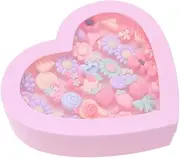 ibasenice Girls Macaron Flower Rings Set by 36 Pieces for Party Dress up Pretend Play