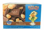 Kauai Coffee Single Serve, Mocha Macadamia Nut, Arabica Coffee Keurig, 12 Pods