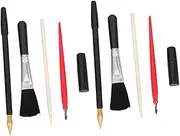 EXAOMBLE 10pcs Scratch Painting Tools Kit Manual Scratch Board Pen Reusable Sticks for Art Projects Creative Work