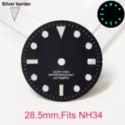 NH34 Dial GMT Watches Master 28.5Mm for NH35 Series Calendar Dials Blue BGW9 Lum