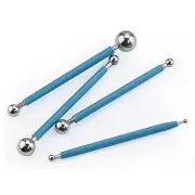 4pcs Fondant Cake Decorating Clay Flower Sugar Craft Ball Modelling Tool stick