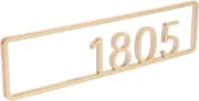 LALAFINA Stylish House Number Sign Durable Door Plaque Elegant Design for Apartments Homes Easy to Install Address Number for Doors Mailboxes Finish