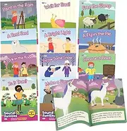 Junior Learning Decodable Readers Sound Families Long Vowel Fiction Phase 5.5, Learn to Read, Easy decodable Texts, with 12 Books, for Ages 5+, Grade K