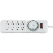 Do it 8-Outlet White Power Strip with Timer & 4 Ft. Cord LTS-L06 SIM Supply,
