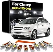 12Pcs LED Interior Map Roof Light Kit, For Chevrolet Chevy Captiva 2006 2007 2008 2009 2010 2011 2012 2013 2014 2015 Car Bulbs