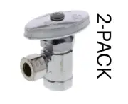 2-Pack Brasscraft OR15XC Iron Pipe Angle Stop 3/8″ Fip x 3/8″ Od Tube