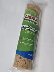 Libman Wood Floor Mop Refill Extra Dry Oceanic Sponge #02027 Metal NIP
