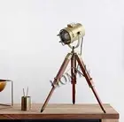 Tripod Table Lamp Wooden Stand Reading Desk Light for Living Room Home Decor