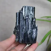 A8406-467g Natural black tourmaline crystal mineral samples rough gemstone