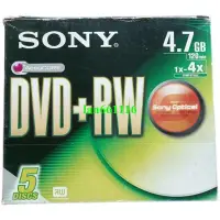 在飛比找露天拍賣優惠-索尼 SONY DVD+RW 4.7GB 120min刻錄盤