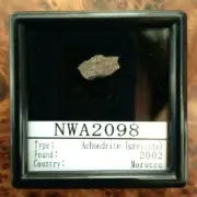 Achondrite ureilite diamond NWA2098 meteorite specimen Super rare