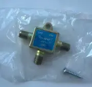 Tru-Spec UVSJ 3-input UHF and VHF splitter for TV antenna New