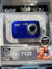 Vivitar ViviCam 7122 7.1MP Digital Camera - Blue Sealed