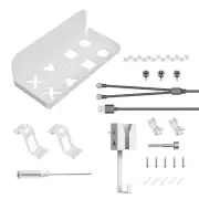 Wall Mount Bracket Support Holder Charging Cable Hook Set For PS5 Slim Console