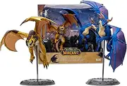 McFarlane Toys - World of Warcraft Bronze Proto-Drake and Blue Highland Drake 2pk 1:12 Scale Posed Figures, Gold Label, Amazon Exclusive