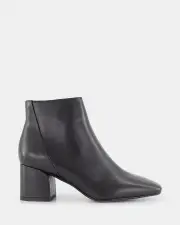 Shelly Shen Billie/Black Leather Womens Boots 09