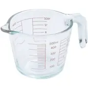 1 x 500ml Kitchen Classic Glass Liquid Measuring Tool Jug Measure Pitcher Cup Mug