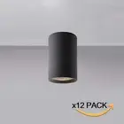 12X 13W LED Downlight Cyliner Down Lights Dimmable Warm White Black