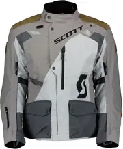 Scott Dualraid Dryo, textile jacket waterproof , color: Light Grey/Grey/Brown , size: XS