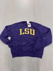 LSU Tigers Champion Reverse Weave Men's Purple Crewneck Size XL