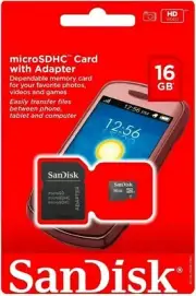 NEW SANDISK 16GB Micro SD Card MicroSD SD SDHC TF Flash Memory Card adapter