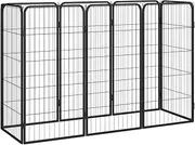 Dog Kennel Outdoor Run, House Cage for Dogs - Heavy Duty, Large Kennels, Black Pen para Pet Enclosure