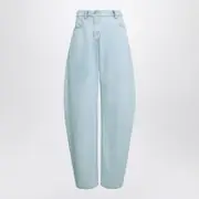 [Alaïa] Rounded jeans in ice denim 38 FR Blue