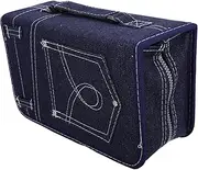 MERRYHAPY Disc Storage Bag Stylish CD Holder with Capacity for DVDs More Portable Organizer for Home Travel Elegant Zipper Design for Quick Access