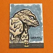 DC COMICS BATMAN THE LEGEND 1/1 ARTIST SKETCH TRADING CARD / CLAYFACE by GERRITY