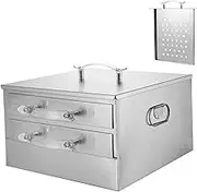 JISADER Rice Noodle Roll Steamer Machine Steaming Machine 2 Tiers Food Household Rice Roll Machine for Home Use Breakfast Equipment, Tray and Hole Tray