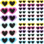 [TEMPNAP] 40Pcs Heart Sunglasses Craft Charms for Phone Case Decoration Creative DIY Ornaments Hairpin Accessories