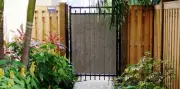 Gate Privacy Screen Privacy Barrier Cover w/ Grommets per 12'' Apart in Brown