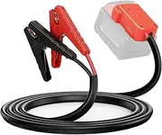 Jumper Cable Clamps with Adapter 5.6FT 8AWG for Milwaukee M18 18V Portable Battery Jumper Starter Automotive Booster Cables Power Tool Line for Car Jump Starting Using Tool