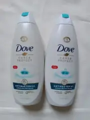 2 Dove Antibacterial Care & Protect Body Wash 22 Fl Oz Eliminates Bacteria