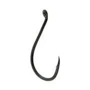 Gamakatsu Octopus Pointed Barbed Hook w/Ringed Eye #6/0 NS Black 6/Pk 02416