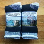 6 PAIRS 2-8 AUSTRALIAN MERINO WOOL WORK SOCKS EXTRA THICK SOFT HEAVY DUTY WHITE