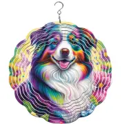 Australian Shepherd Dog Breed Wind Spinner | Yard Decoration | Dog Wind Spinner