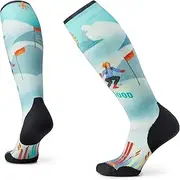 [Smartwool] Women's Ski Targeted Cushion Merino Wool Over the Calf Snow Bunny Print Socks