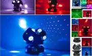 Moving Head DJ Light DMX 512 Strobe Light with Sound Activated Party RGBW Beam