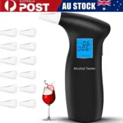 Portable Alcohol Breath Tester LCD Display Digital Alcohol Detector Breathalyzer