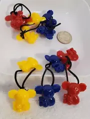 koala hair ball ELASTIC hair Scrunchie tie bead girl kids Ball Ponytail Holder