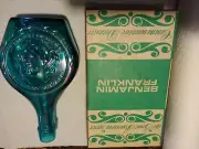 WHEATON BENJAMIN FRANKLIN GREAT AMERICAN SERIES GLASS DECANTER IRIDESCENT