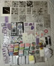 HUGE LOT CRAFTERS COMPANION Dies Clear Stamps Embossing Folders Ribbon Markers