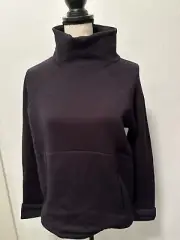 ATHLETA Polartech Funnel Neck Black Sweatshirt SIze Small