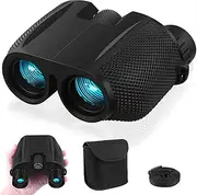 [Lyiazsoy] 10x25 Binoculars for Adults Kids, Large View Compact Binoculars with Low Light Night Vision, Easy Focus Small Binoculars for Bird Watching Stargazing Outdoor Travel Sightseeing Hunting Hiking