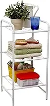 Storage Organiser Floorstanding Racks, Bathroom Square 3 Layers Storage Rack Corner Storage Shelf