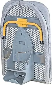 Wall Mount Folding Ironing Board with Iron Holder, Tabletop Mini Ironing Board, Compact Portable Design, Gray